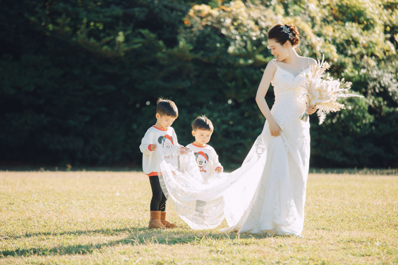 可愛いトレーンベアラーの登場♡