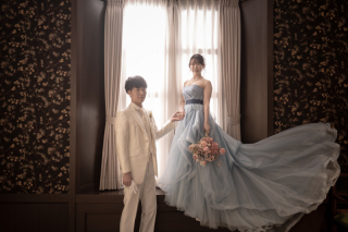 カラードレスで撮影♪　＊洋装1着　スタジオ撮影プラン＊