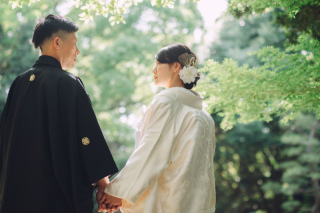 新緑の見浜園　＊洋装＆和装　スタジオ＆ロケ撮影プラン＊