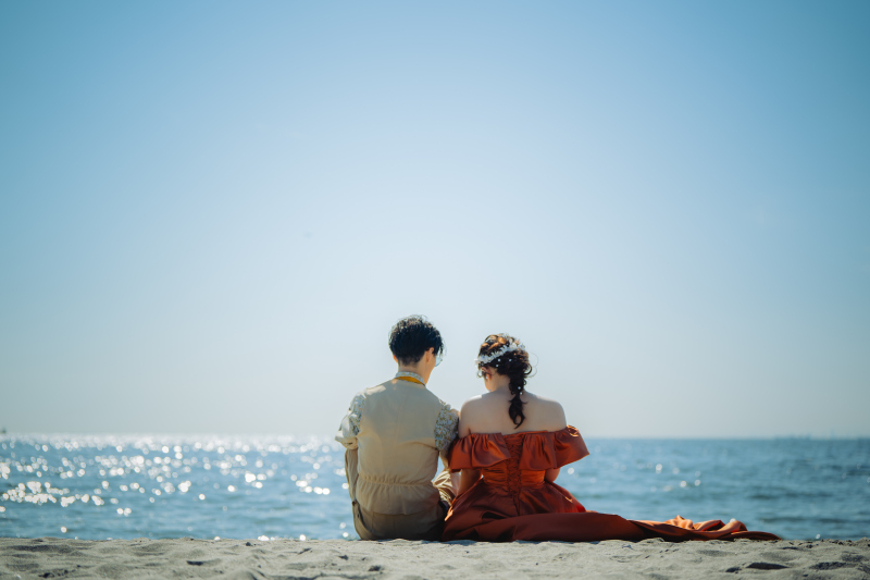 バックショットは並んで