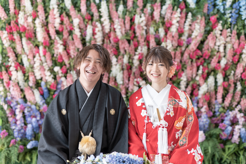 華やかなルピナスに囲まれて