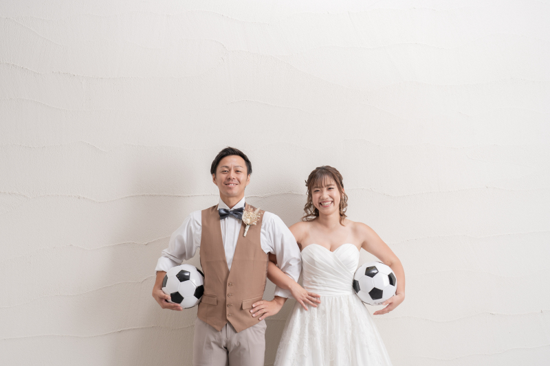 サッカーボールを抱えて☆