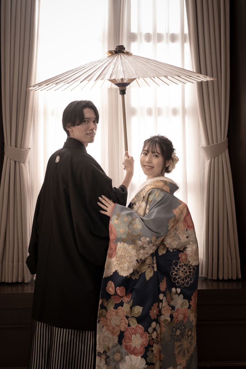 番傘ショットも