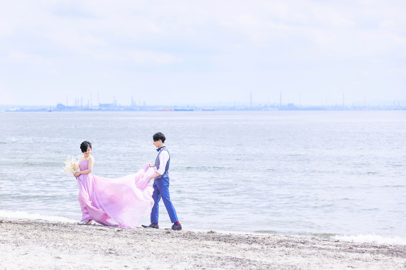 砂浜でのこんなショットも・・・♡