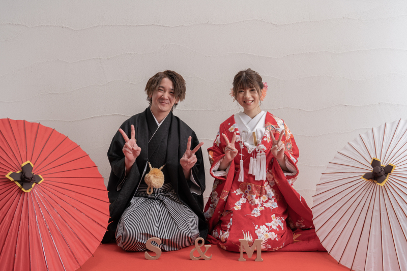  和装から撮影スタート♪