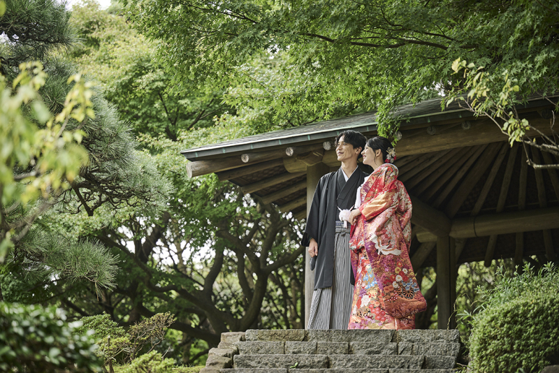 新緑が美しい日本の庭園100選に選ばれた「見浜園」