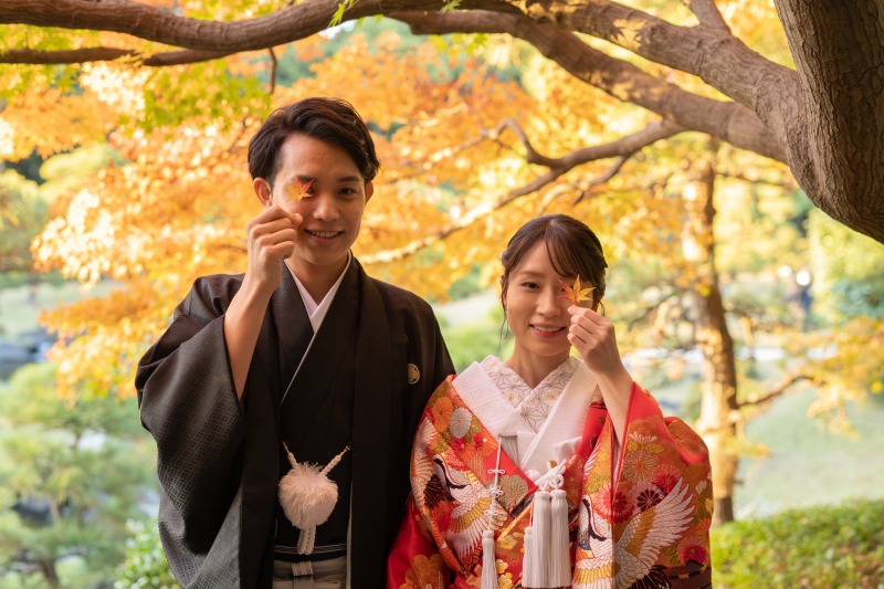 【平日限定】*11月までの撮影*秋の和装ロケーション撮影&撮影後の本格フルコース会食プラン