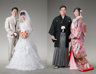 【衣裳グレードアップ料なし！】和装も洋装も楽しめる♪和洋各１着スタジオ撮影プラン
