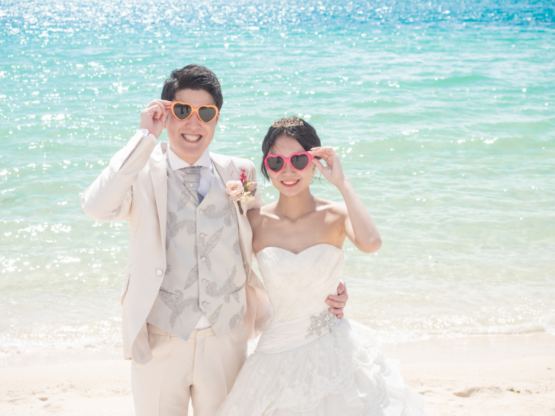 サングラスでリゾート感MAX