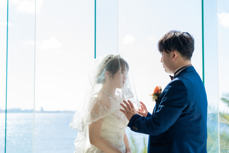 ベールアップの感動を切り取るクローズアップ