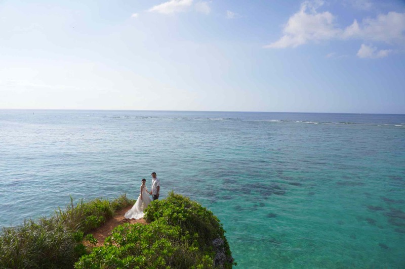 ザネー浜でのドローン撮影