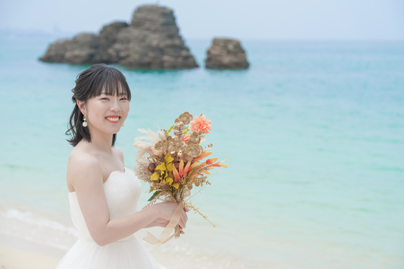 新婦さんのソロショットも美しく