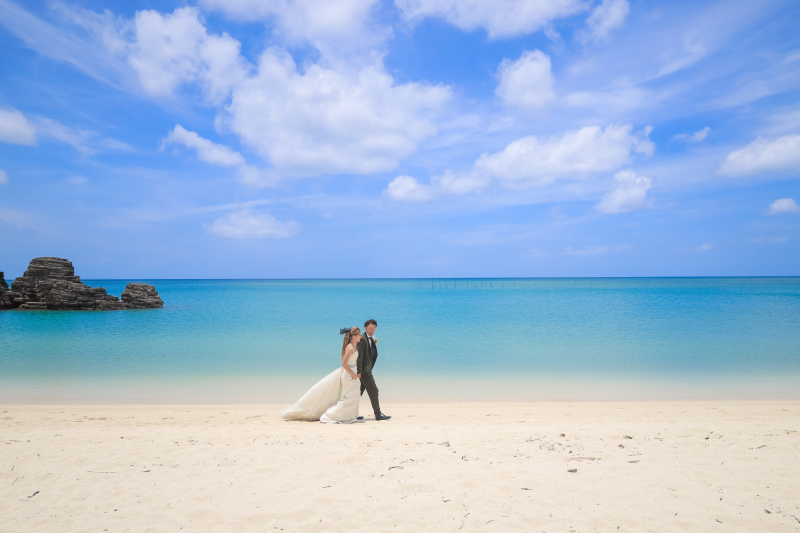 ビーチをのんびり、遠くまで