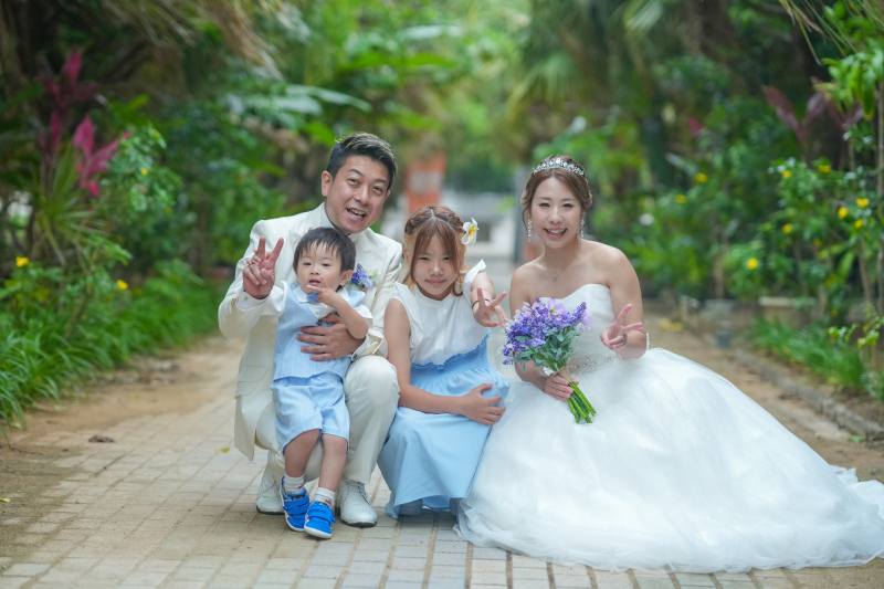 正面に並んで、満点スマイル