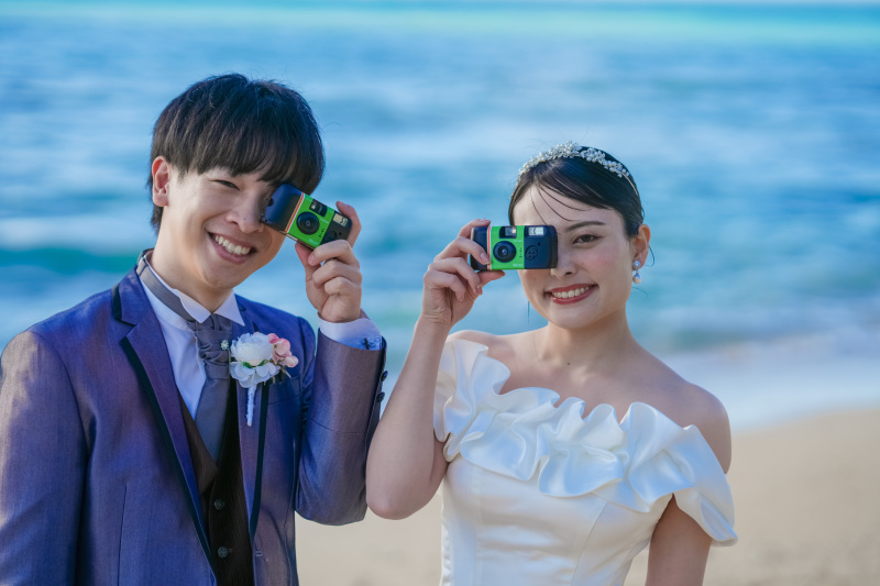 笑顔ときらめきが重なる、沖縄ロケーションフォトウェディング