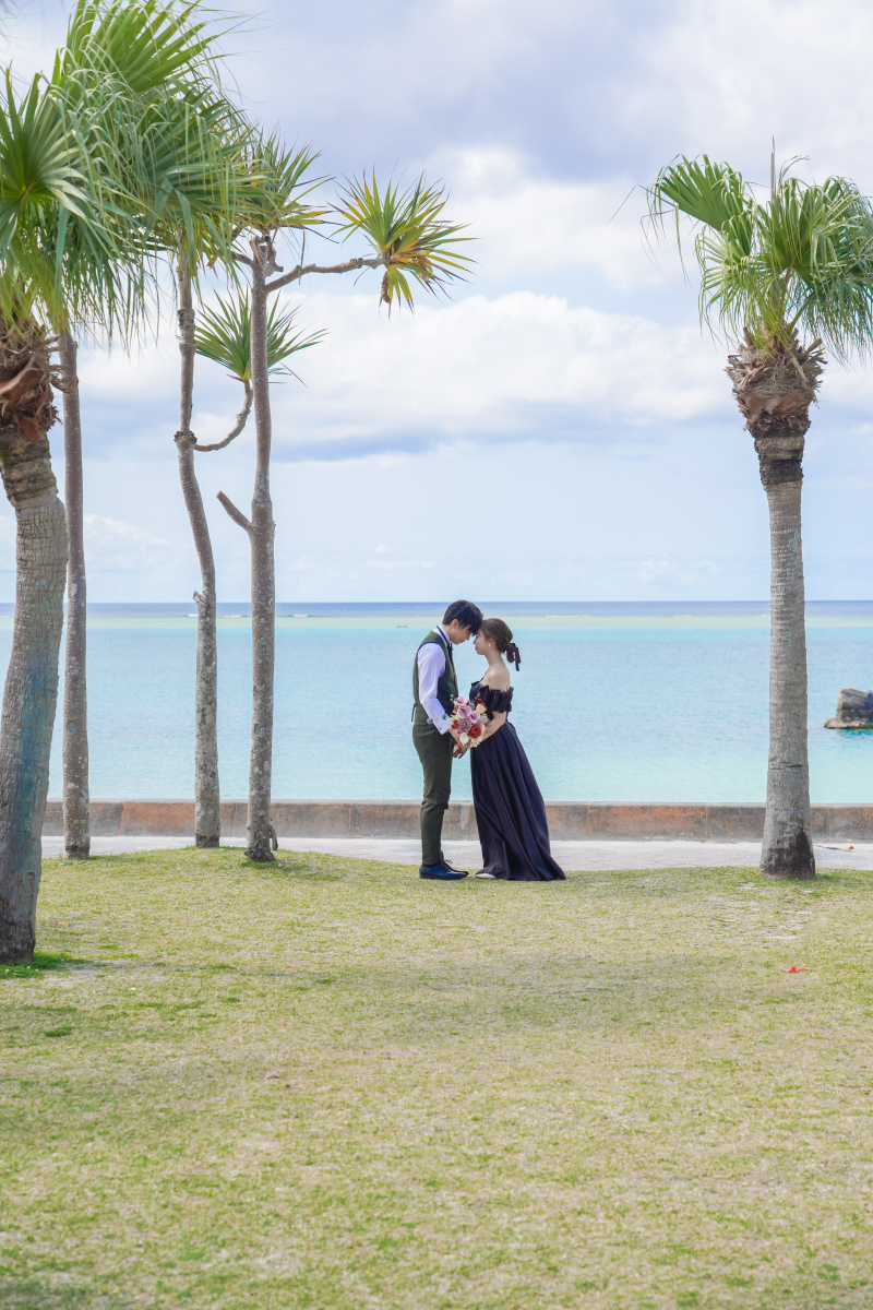 おでこをそっと重ねて