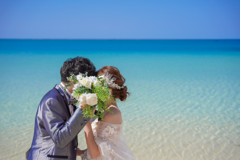 ブーケ越しに始まる海時間