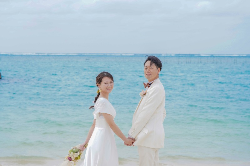 ビーチとスカイチャペルでのお写真