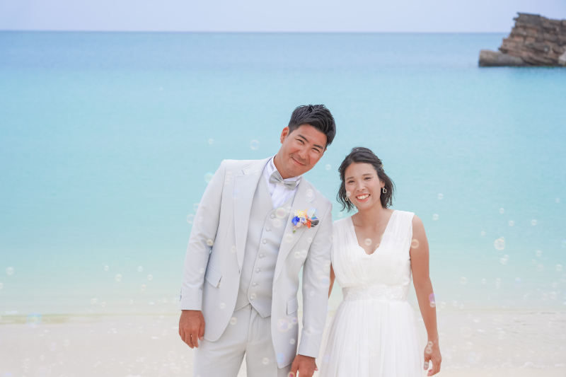 シャボン玉の中で幸せ時間