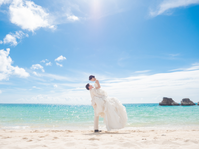 新婦さんを抱っこ♡