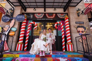 スニーカー好き夫婦のアメリカンヴィレッジ撮影