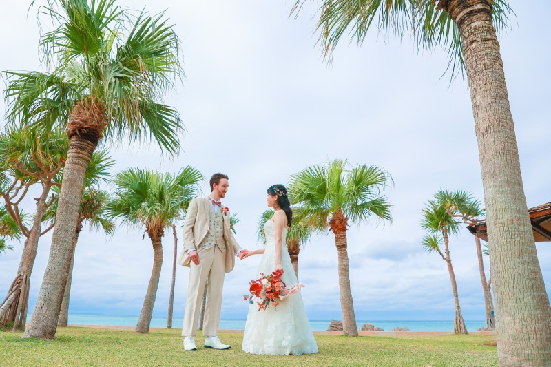 冬のビーチ&チャペル撮影