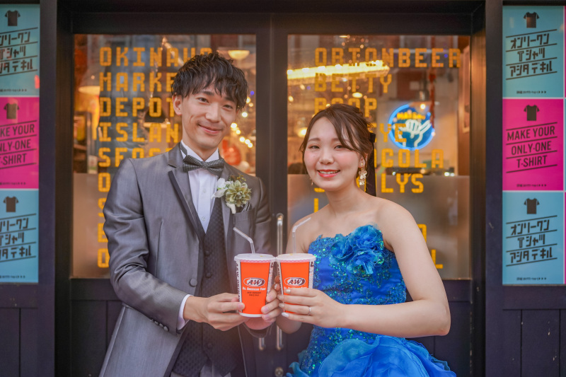 A&Wでおふたりらしい乾杯ショット