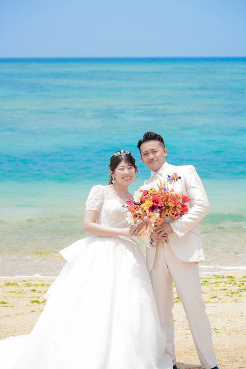 沖縄の風と彩りに包まれて♡二人と家族の素敵な１日