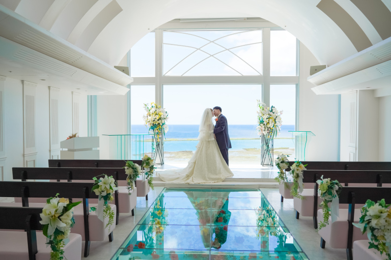 ベールアップの後キス