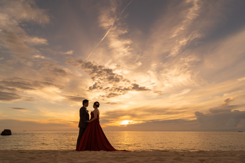 夕日に染められて