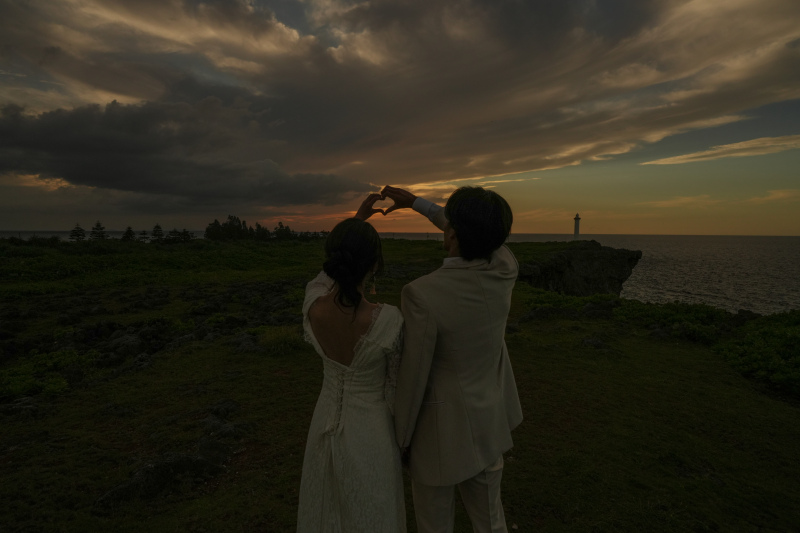 残波岬でのパシャリ