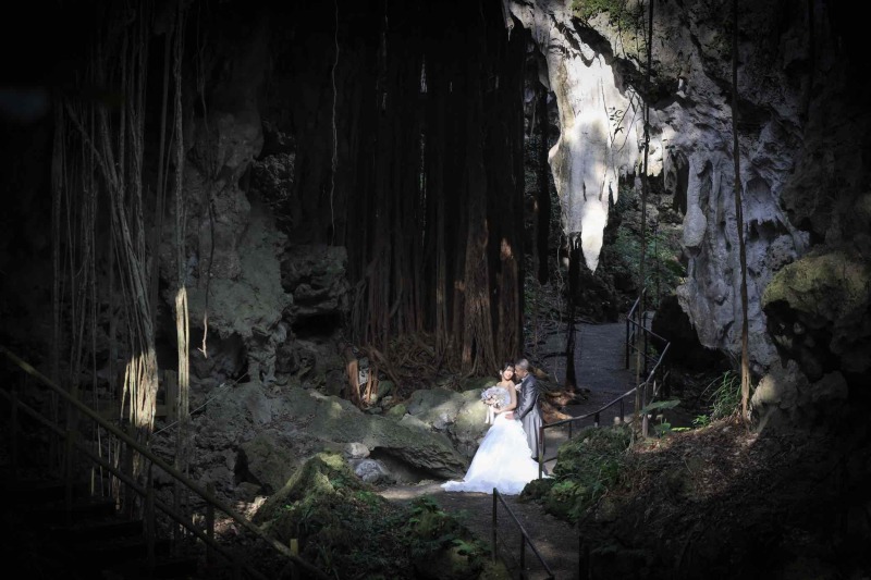 大自然の中で撮影スタート