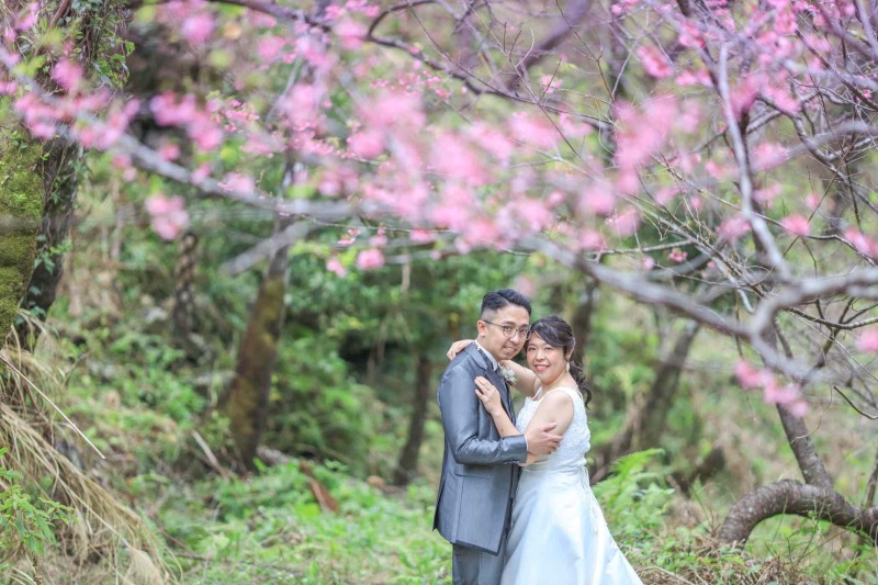 香港から来日された桜好きなお二人の撮影