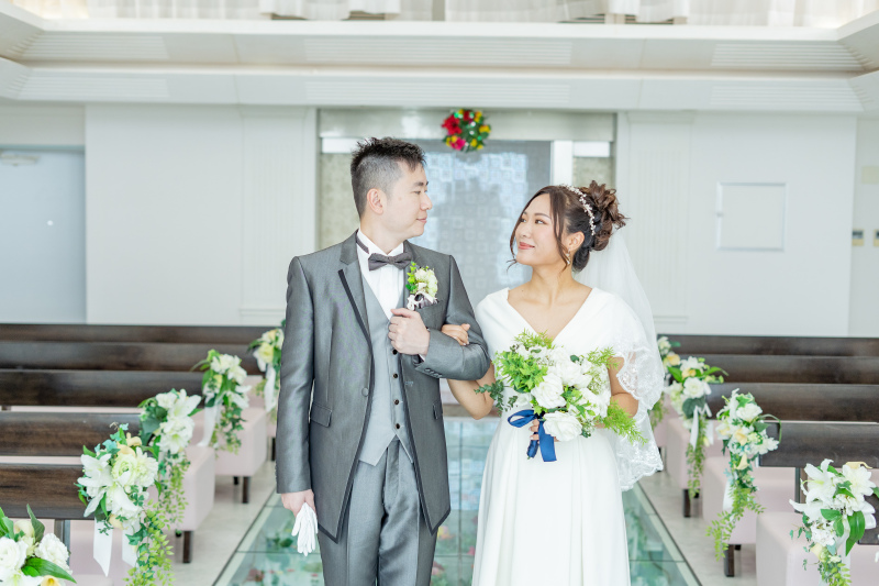 白ドレス×チャペル