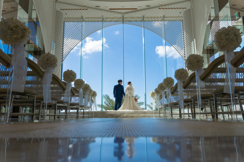 舞台はチャペルへ、ヴァージンロード入場