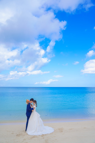 青のコントラストが素敵