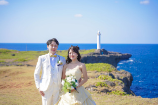 ビーチ＆残波岬で叶える挙式前撮りフォトウェディング