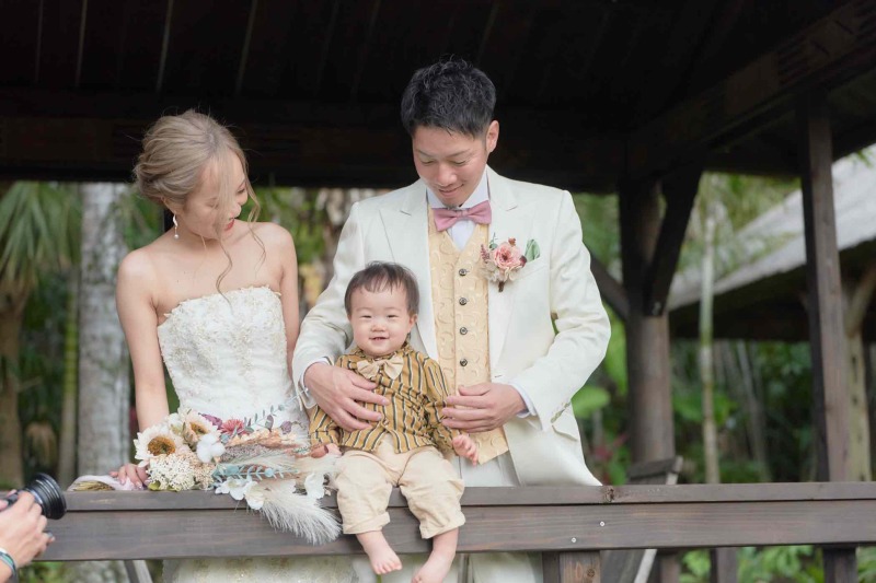 ビーチと緑での撮影プラン