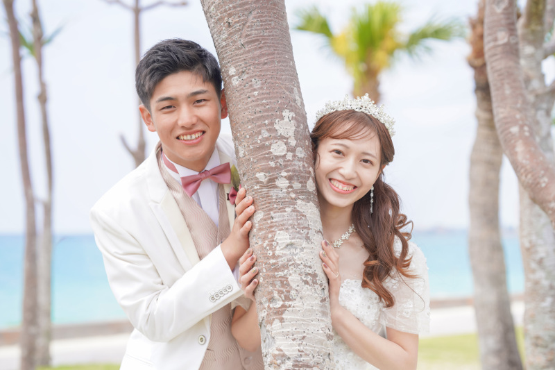 ヤシの木越しのラストシーン