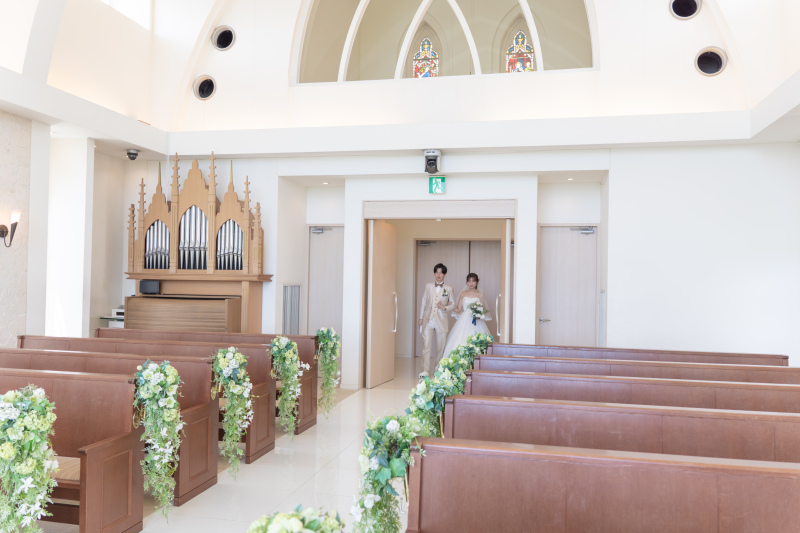 チャペル入場シーン