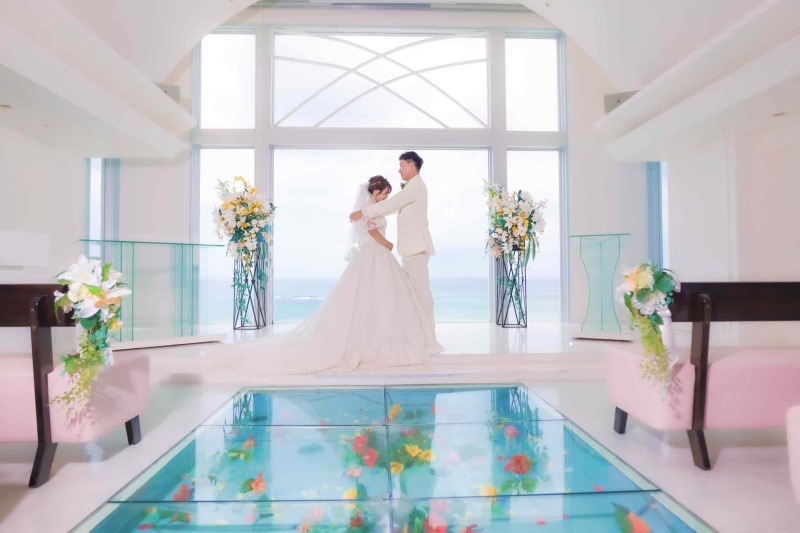 【お年玉キャンペーン】ドレス2着♪★チャペル&テラス&ビーチ&yen;122,000★セレモニー撮影サービス♪♪※2026年撮影の方限定