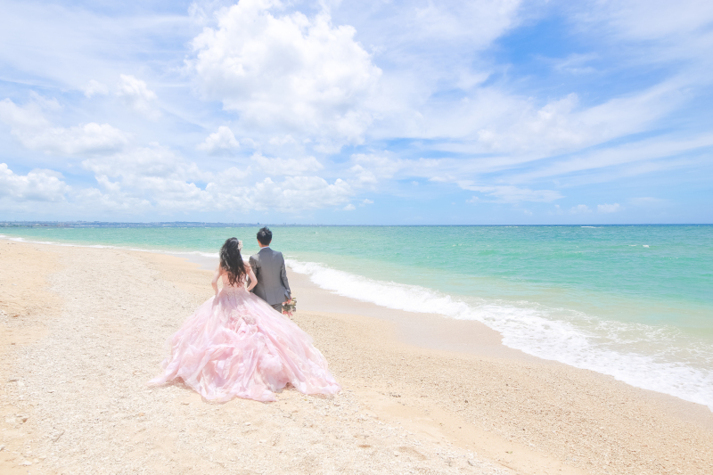 【BERU(ベル)プラン】チャペル/スカイテラス/ビーチ/グリーンでの4ロケーションプでの撮影プラン♪ドローン撮影コミコミ!