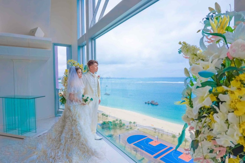 【チャペルオンリープラン】ビーチを見渡せるチャペルでの撮影プラン♪60秒スライド動画付き♪