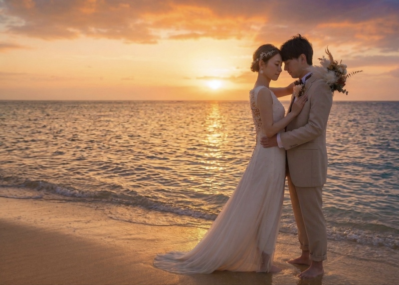 【7月〜８月限定】ドレス２着&ロケ地２ヶ所撮影プラン♪♪サンセットウォーターインプレゼント（&yen;108,000）