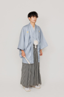 紋付袴グレー