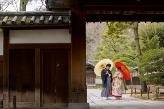 【三渓園】和装ロケーション撮影