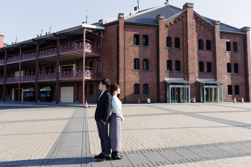 私服での撮影 《 赤レンガ倉庫 → 山下公園 》