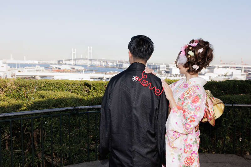 【港の見える丘公園】和装ロケーション撮影