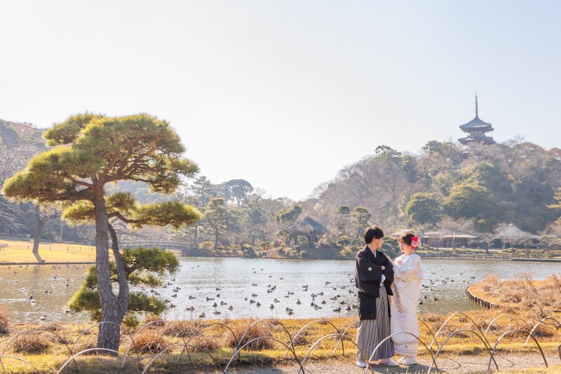 【三渓園】和装ロケーション撮影