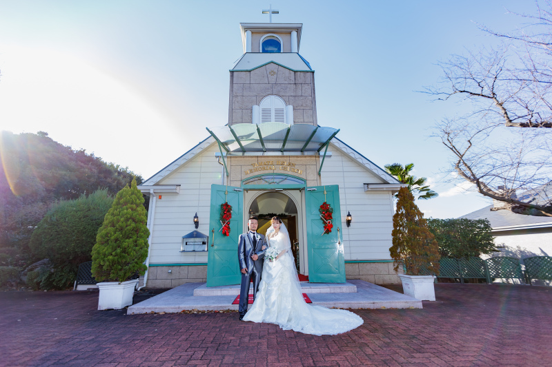 【チャペル】洋装ロケーション撮影